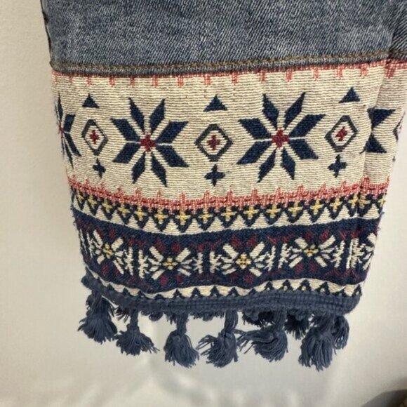 LIKE NEW- DRIFTWOOD COLETTE TASSEL HEM BOHO JEANS - Picture 3 of 9